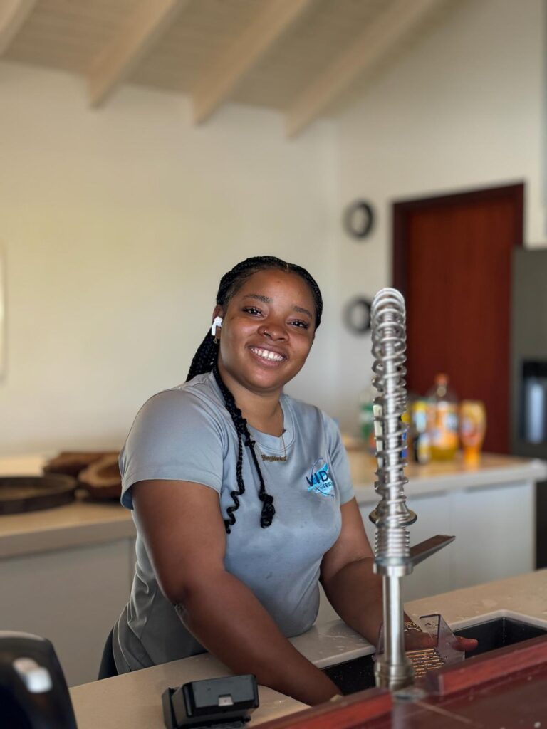 VIDeMI Services schoonmaakster in een schone keuken